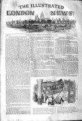 Original Old Antique Print 1842 Scene Christening The Golia 19th
