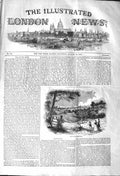 Original Old Antique Print 1842 View Manchester City Houses Trees Victorian