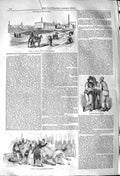 Original Old Antique Print 1842 Riots Granby Fields Preston Colliers Salter 19th