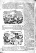 Old Antique Print 1842 Edinburgh Calton Hill Castle Grassmarket Scotland 19th