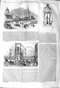 Old Antique Print 1842 Trafalgar Square Nelson'S Column Pulteney Malcolm 19th