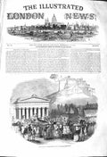 Original Old Antique Print 1842 Queen Edinburgh Scotland Royal Institution 19th