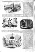 Original Old Antique Print 1842 Queen Dunkeld Taymouth Castle Perth Swor 19th