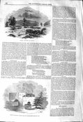 Original Old Antique Print 1842 View Killin River Gate Drummond Castle High 19th
