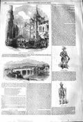 Original Old Antique Print 1842 Cannongate Edinburgh Bothwell Brig Stewart 19th