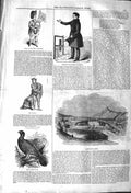 Original Old Antique Print 1842 Bag-Piper Sier Daniel O'Connell Derrynan 19th