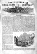 Original Old Antique Print 1842 Market Place Hanley Staffordshire Street Scene