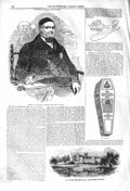 Old Antique Print 1842 Duke Sussex Coffin Eton College Marquis Wellesley 19th