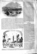 Original Old Antique Print 1842 Ship Brigand Steamer Scilly Islands Albio 19th