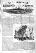 Original Old Antique Print 1842 Courts Westminster Term London Architecture