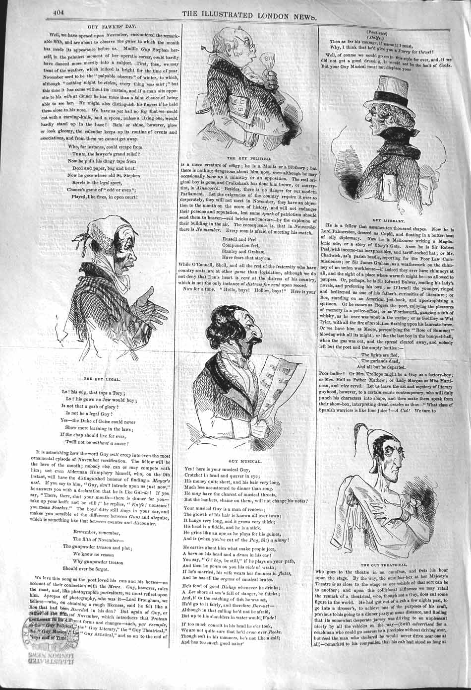 Old Antique Print 1842 Guy Fawkes Scene New Comedy Turf Bartley Theatre 19th