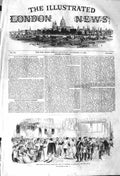 Original Old Antique Print 1842 Scene Grand Polish Ball Guildhall Dancing 19th