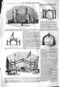 Old Antique Print 1842 Canterbury Cathedral Arch Toolbar Shelden Sandwich 19th
