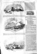 Old Antique Print 1842 Dover Castle Shakspere Cliff Deal Queen Elizabeth 19th