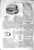 Original Old Antique Print 1842 Architecture Lady Place Hurley Money Market