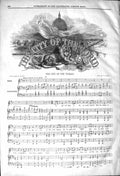 Original Old Antique Print 1842 Sheet Music The City The World Bayley Loder