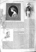 Old Antique Print 1843 Peter Borthwick Gabrielle De Roche Elegant Clarkia 19th