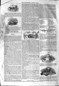 Original Old Antique Print 1843 Horse Racing Births Marriages Deaths Markets