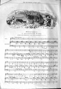 Original Old Antique Print 1843 Sheet Music Written Composed Augustine Wade