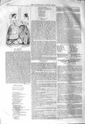 Original Old Antique Print 1843 Ladies Women Fashion Dresses 19th