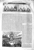 Original Old Antique Print 1843 Reporters Gallery Interior House Commons 19th