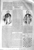 Original Old Antique Print 1843 Portrait Lord John Russell Robert P Victorian