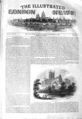 Original Old Antique Print 1843 Restoration Wells Cathedral Architecture 19th