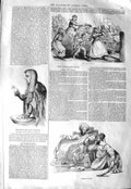 Original Old Antique Print 1843 Shaw Lefevre Commons Ameer Scinde Welsh Rioters