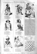 Original Old Antique Print 1843 Valentines Ego Tippathy Panzy LovegSlaughter