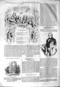 Original Old Antique Print 1843 Portrait Mr. Hume Dale Abbey Derbyshire Ruins