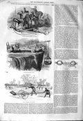 Old Antique Print 1843 Captain Manby Life-Saving Johnstone Crane Albert 19th