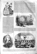 Original Old Antique Print 1843 Lord Abinger Sheriff Procession Bailey Court
