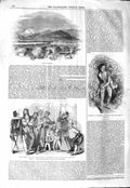 Original Old Antique Print 1843 View Geneva Scene Much Ado Theatre Macready