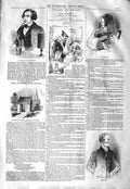 Old Antique Print 1843 Mr Love Polyphonist Greville Cowper Olney Grange 19th