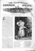 Original Old Antique Print 1843 Royal Highness Albert Edward Prince Wales 19th