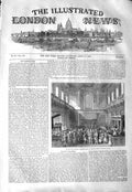 Original Old Antique Print 1843 Distribution Queen Maundy Money Whitehall 19th