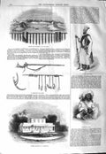 Original Old Antique Print 1843 Sukkur Victoria Indus Hyderabad Beloochee Chief