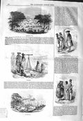 Original Old Antique Print 1843 Greenwich Park Telescope Fortune Telling 19th