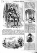 Old Antique Print 1843 Mason Portrait Kensington Palace Prince Frederick 19th