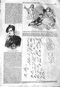 Old Antique Print 1843 Prince Frederick Duke Sussex Earl Inverness Letter 19th