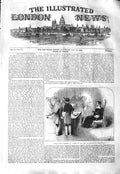 Original Old Antique Print 1843 Prince Albert Court Duchy Cornwall Victorian
