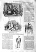 Old Antique Print 1843 Major Palgrave Combat Richard Saladin Widdicombe 19th