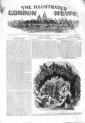 Old Antique Print 1843 Rock Garden Botanic Gardens Regent'S Park London 19th