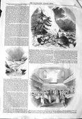 Old Antique Print 1843 Convent Mont St. Bernard Avalanche Society Friends 19th