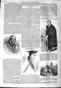 Original Old Antique Print 1843 Chalmers King Hanover Pusey Presbyterian Church