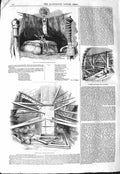 Old Antique Print 1843 Relics Washington Franklin Coffee Dam Westminster 19th