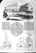 Old Antique Print 1843 Ascot Heath Races Grand Stand Plate Royal Hunt Cup 19th
