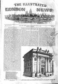 Old Antique Print 1843 Exterior New Gresham College Building Architecture 19th