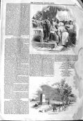 Original Old Antique Print 1843 Scene Signing Magna Carta Hampden Memorial 19th