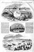 Original Old Antique Print 1843 Derby Hadden Cattle Sheds Ploughing Mickleover